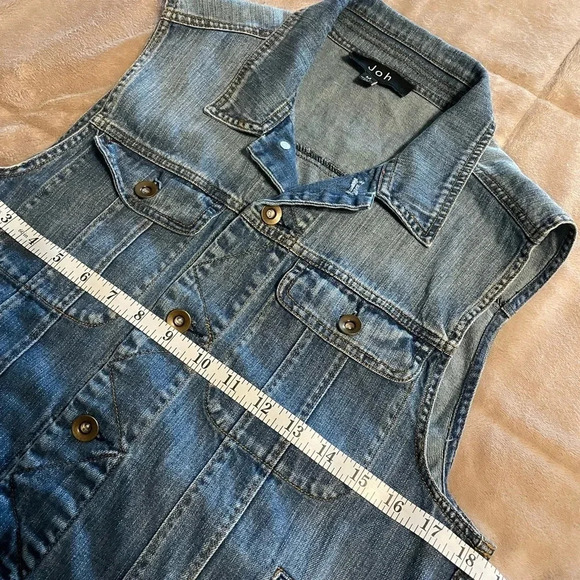 Joh Denim Vest Size Medium - Picture 5 of 6